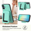 For Samsung Galaxy A04 CX01 Detachable Magsafe Magnetic Card Bag Phone Case(Mint Green)