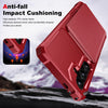 For Samsung Galaxy S24 FE 5G Vertical Flip Card Bag Holder Leather Phone Case(Red)