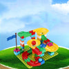 Multifunctional Building Table Learning Toy Puzzle Assembling Toy For Children, Style: 76 Blocks