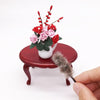 1:12 Mini House Toy Simulation Chicken Hair Brush(Gray)