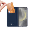 For Samsung Galaxy S24 FE 5G DUX DUCIS Skin Pro Series Flip Leather Phone Case(Blue)