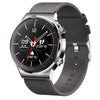 N58 IP67 1.28 inch Touch Color Screen Smart Watch(Leather Black)
