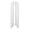 2 PCS Universal Car Auto Rubber Body Bumper Guard Protector Strip Sticker(White)