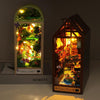 DIY Assembled LED 3D House Model Bookends Kid Toys Glowing Birthday Gift, Color: TC16 Youran Years