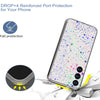 For Samsung Galaxy S25+ 5G IMD Double Piece Simple Fresh Shockproof Phone Case(Laser Stars)