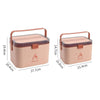 Household Plastic Small Medicine Box Portable Medicine Storage Box, Size: 21.4 x 15.8 x 14.7cm(Blue)