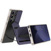 For Samsung Galaxy S25 Ultra 5G GKK Rotor Bracket Recessed Card Bag Full Coverage Phone Case(Black)