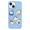 For iPhone 14 Skin Feeling Jelly TPU Hybrid PC Phone Case(Puppy Party)
