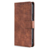 For Samsung Galaxy S25 Ultra 5G Skin Feel Crocodile Magnetic Clasp Leather Phone Case(Brown)