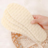 1pair Wool Winter Soft Anti-Odor Latex Warm Thick Padded High Elastic Shock Absorbing Insoles, Size: 40-41(Beige)