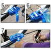 Bicycle Chain Cleaner Cycling Bike Machine Brushes Scrubber Wash Tool Kit Mountaineer Bicycle Chain Cleaner Tool Kits(Blue)