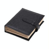 Portable PU Leather Storage Box Necklace Jewelry Display Box Organizer(Black)