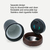 N17D Car Ashtray Arc Spot Tobacco With Lamp and Cover Car Ashtray(Carbon Fiber)