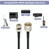 BNC Male to UHF Male RG58 Adapter Cable (0.5m)