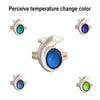 5 PCS Temperature Sensitive Discoloration Adjustable Open Ring(Big Heart Gem)