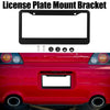 American Standard Aluminum Alloy License Plate Frame Including Accessories, Specification: XC-W059 Tsuna Black