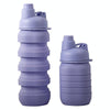 500ml Outdoor Camping Sporting Goods Large Capacity Portable Folding Silicone Kettle(Royal Blue)