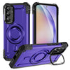For Samsung Galaxy A54 Lens Holder MagSafe Phone Case(Purple)