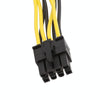 20cm IDE Power Dual Large 4Pin To EPS 8Pin CPU Supply Cable