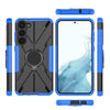 For Samsung Galaxy S23+ 5G Armor Bear Shockproof PC + TPU Phone Case with Ring(Blue)