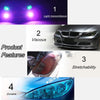 2pcs Car Headlight Protective Film Tail Light Film Motorcycle Fog Light Film, Size:30 x 100cm(Light Blue)