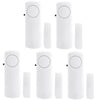 5 PCS JD-188 Door Window Wireless Burglar Alarm Door Magnetic Alarm Household Safety Equipment