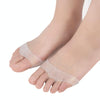 1 Pair Breathable Durable Honeycomb Forefoot Pad Pain-proof Foot Pad High Heels Insole for Women(White)