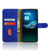 For ASUS ROG Phone 8 Pro Skin Feel Magnetic Flip Leather Phone Case(Blue)