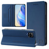 For Samsung Galaxy A42 5G / M42 RC01 Dual-Folded Magnetic Suction RFID Leather Phone Case(Dark Blue)