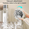 Bathroom No-Punch Suction Cup Shelf Household Restroom Wall Mounted Organizing Rack(Transparent Silver)