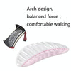 5 Pairs Striped Arch Support Pads Flat Feet Non-Slip Insoles Massage Foot Pads(Transparent)