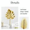 BJ1526 Leaf-shape Wrought Iron Ornament, Size: S (Feather)