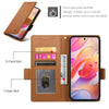 For Samsung Galaxy A26 5G Side Buckle Magnetic Frosted Leather Phone Case(Brown)