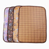 Reversible Pet Mat, Bamboo & Plush, M (40x29cm), Light Coffee