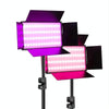 480+76 LEDs RGB Adjustable Live Shooting Fill Light Phone SLR Photography Lamp, EU Plug, Spec: 12 inch