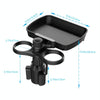 B05 Car Drink Water Cup Holder 360 Degree Rotating Dinner Plate(Black)