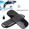W1 Wireless QWERTY 57-Keys Keyboard 2.4G Air Mouse Remote Controller with LED Indicator for Android TV Box, Mini PC, Smart TV, Projector, HTPC, All-in-one PC / TV