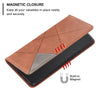 For Samsung Galaxy A26 5G Rhombus Texture Magnetic Leather Phone Case(Brown)