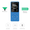 Fashion Portable LCD Screen FM Radio Video Games Movie MP3 MP4 Player Mini Walkman, Memory Capacity:4GB(Blue)