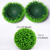 Artificial Green Eucalyptus Plant Ball Topiary Wedding Event Home Outdoor Decoration Hanging Ornament, Diameter: 13.4 inch