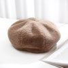 Autumn and Winter Beret Ladies Hats Plush Warmth Retro Painter Hat, Size: Adjustable(Khaki)