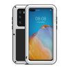 For Huawei P40 LOVE MEI Metal Shockproof Waterproof Dustproof Protective Case(White)