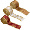 5m x 5cm Multifunctional Christmas Decorative Ribbon Gift Box Packaging Ribbon with Wire(White)