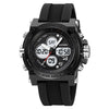 SKMEI 2065 50M Waterproof Multifunctional Men Dual Display Sports Digital Wrist Watch(Black White)