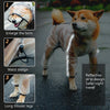 Dog Raincoat Four Foot Waterproof Transparent Reflective Poncho, Size: XS(Matte White)