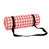 FP1409 6mm Thickened Moisture-Proof Beach Mat Outdoor Camping Tent Mat With Storage Bag 150x200cm(Red White Grid)