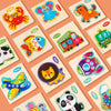 10 PCS Children Educational Animal Three-Dimensional Wooden Puzzle Toy(Pony)