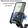 Kewig M8 Motorcycle Navigation Phone Holder Outdoor Riding Charging Bracket(Black)
