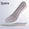 3pairs Winter Velvet Insoles Warm Inner Height Increase Insoles  1.5cm Gray(42)