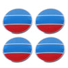 4 PCS National Flag Metal Car Sticker Wheel Hub Caps Centre Cover Decoration